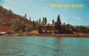 Redding California Bridge Bay Resort, Shasta Lake, Photochrome Vintage PC U5807