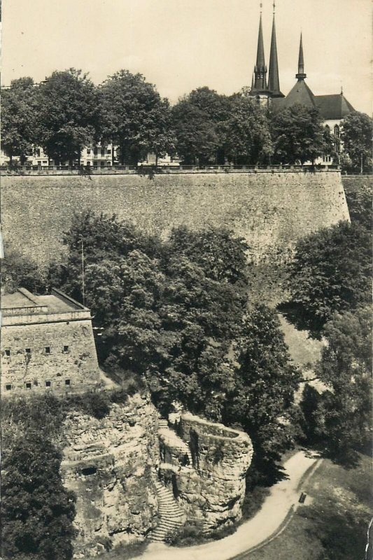 Postcard Europe Luxembourg city view Le bastion beck