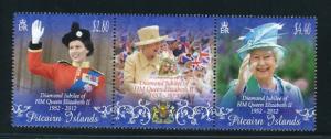 Pitcairn Islands 2012  Queen Elizabeth -  MNH - Face $5.97  