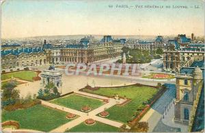 Old Postcard view Generale Paris Louvre