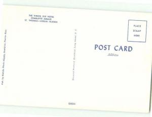 Pre-1980 risque BATHING SUIT GIRL AT VERSION ISLE HOTEL St. Thomas USVI hr4915