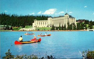 Canada Chateau Lake Louise and Canoeing On Lake Louise