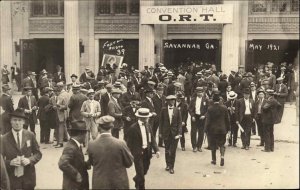 Savannah GA ORT Railroad Telegraphers Convention Hall Labor History RPPC 1921