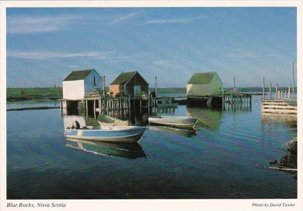 Canada Nova Scotia Blue Rocks Fishing Village