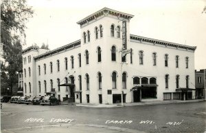 RPPC Postcard; Hotel Sidney, Sparta WI Monroe County Unposted LL Cook M-211