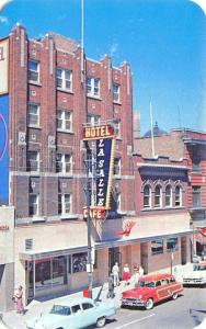 Regina Sask. La Salle Hotel Street View Old Cars Postcard