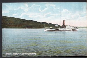 Vermont Steamer on Lake Memphremagog LADY LAKE - pm 1c stamp - Und/B Vintage