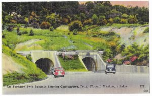 Bachman Twin Tunnels Entering Chattanooga Tennessee Through Missionary Ridge