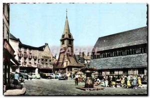 Old Postcard Honfleur (Calvados) Place Sainte Catherine