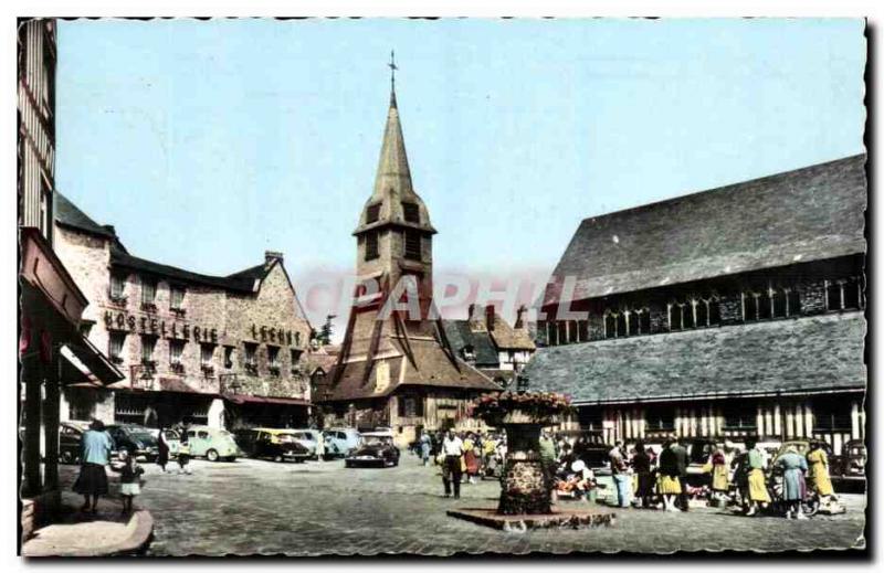 Old Postcard Honfleur (Calvados) Place Sainte Catherine