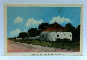 Winnipeg Manitoba Canada Lower Fort Garry Vintage Postcard 