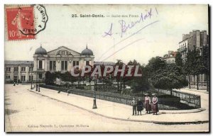 Old Postcard Saint Denis Salle des Fetes