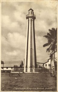 british guiana, Guyana, Demerara, KINGSTON, Lighthouse (1920s) Postcard