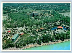 Nashville Tennessee TN Postcard Grand Ole Opry House Birds Eye View 1960 Vintage