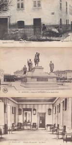 Ajaccio Monument Napoleon Bonaparte Hotel 3x Old Postcard