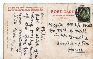 Genealogy Postcard - Family History - Hall - Southampton - Hampshire   U2592