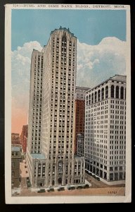 Vintage Postcard 1915-1930 Buhl & Dime Bank Building, Detroit, Michigan (MI)
