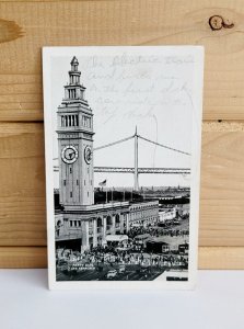 San Francisco Ferry Building Vintage Postcard WW2 Era 1945 3.5 x 5.5