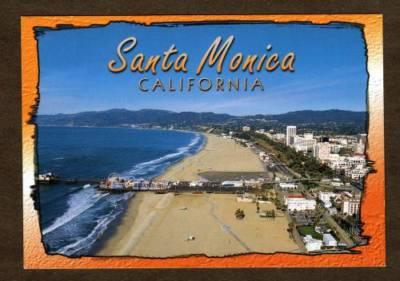 CA Amusement Park Pier SANTA MONICA CALIFORNIA CALIF PC