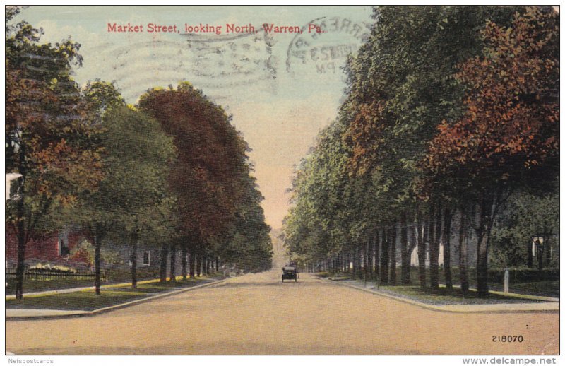 Market Street , WARREN, Pennsylvania , PU-1914