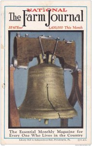 National The Farm Journel magazine, Liberty Bell cover, 1910s