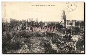 Old Postcard Longwy Haut Ruins Army