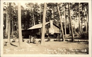 Park Rapids MN The Forest Inn Itasca State Park Real Photo Postcard