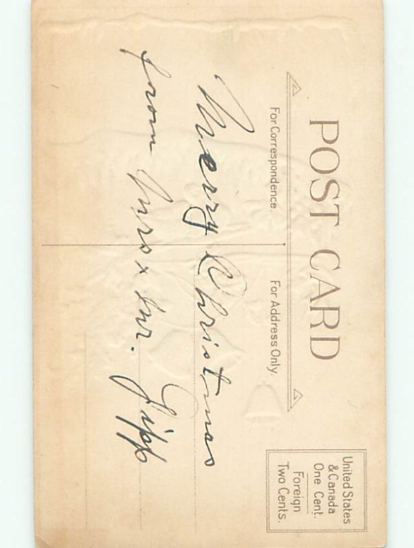 Divided-Back CHRISTMAS BIRDS SCENE Pretty Postcard W8556