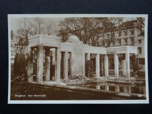 Sussex BRIGHTON War Memorial - Old RP Postcard