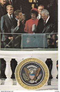 WASHINGTON DC, Walter Mondale takes the Oath, Capitol, 1950-1960s