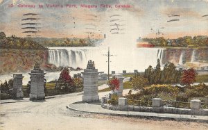 Niagara Falls Canada 1917 Postcard Gateway To Victoria Park