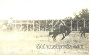 Wheatland gets a shock from Buck Shot, Belle Fourche, S.D. USA Western Cowboy...