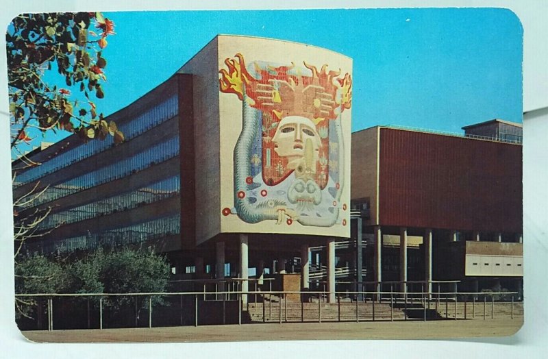 Medical School at City University Mexico City Vintage Postcard 1960s