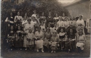 RPPC Germany Women Flower Day Red Cross Collection 30th Reserve Div Postcard B23