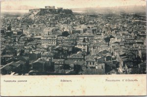 Greece Athens Panorama Vintage Postcard C110