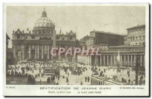 Old Postcard Jeanne d & # 39Arc Beatification Rome's St. Peter's Square April...