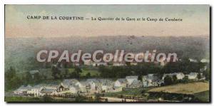 Postcard Old La Courtine Le Quartier De La Gare and Camp De Caval