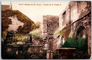 Grand Abbaye de St. Bavon Crypte de la Vierge II Belgium Postcard