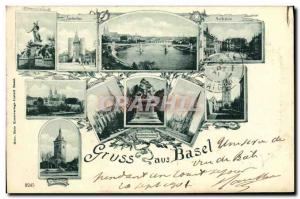 VINTAGE POSTCARD Gruss aus Basel