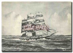 Postcard Modern Navy Sailing