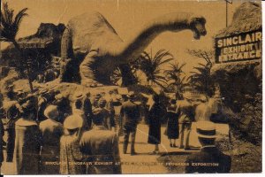 DINOSAUR, Sinclair Oil Exhibit, World's Fair 1933, Brontosaurus, Life Size Model
