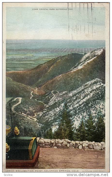 Exclamation Point, Colorado Springs, Colorado, PU-1921