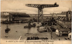 CPA BREST - Port Militaire-Vue prise du Grand Pont (252537)