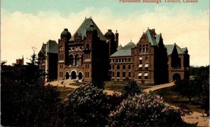 Parliament Buildings Toronto Canada Antique Postcard DB Valentine UNP Unused