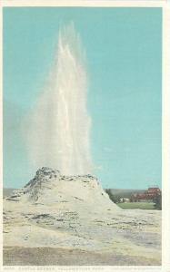 Castle Geyser Yellowstone Park Wyoming  Detroit Publishing C-1910 Phostint 9076