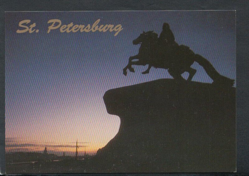 Russia Postcard - St Petersburg - The Statue of Peter The Great     T3658