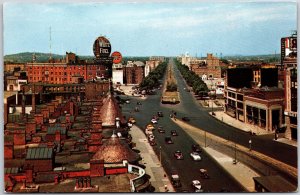 Commonwealth Avenue at Kenmore Square Boston Massachusetts MA Highway Postcard