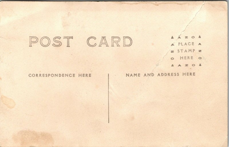 RPPC Leonard Construction crew Chicago Illinois workmen early 1900s AZO up