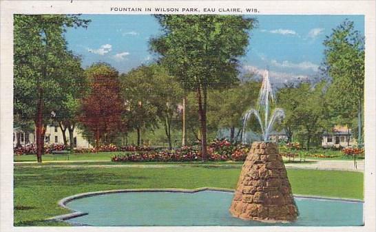 Wisconsin Eau Claire Fountain In Wilson Park