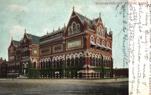 Vintage Postcard 1906 Museum Fine Arts Building Landmark Boston Massachusetts